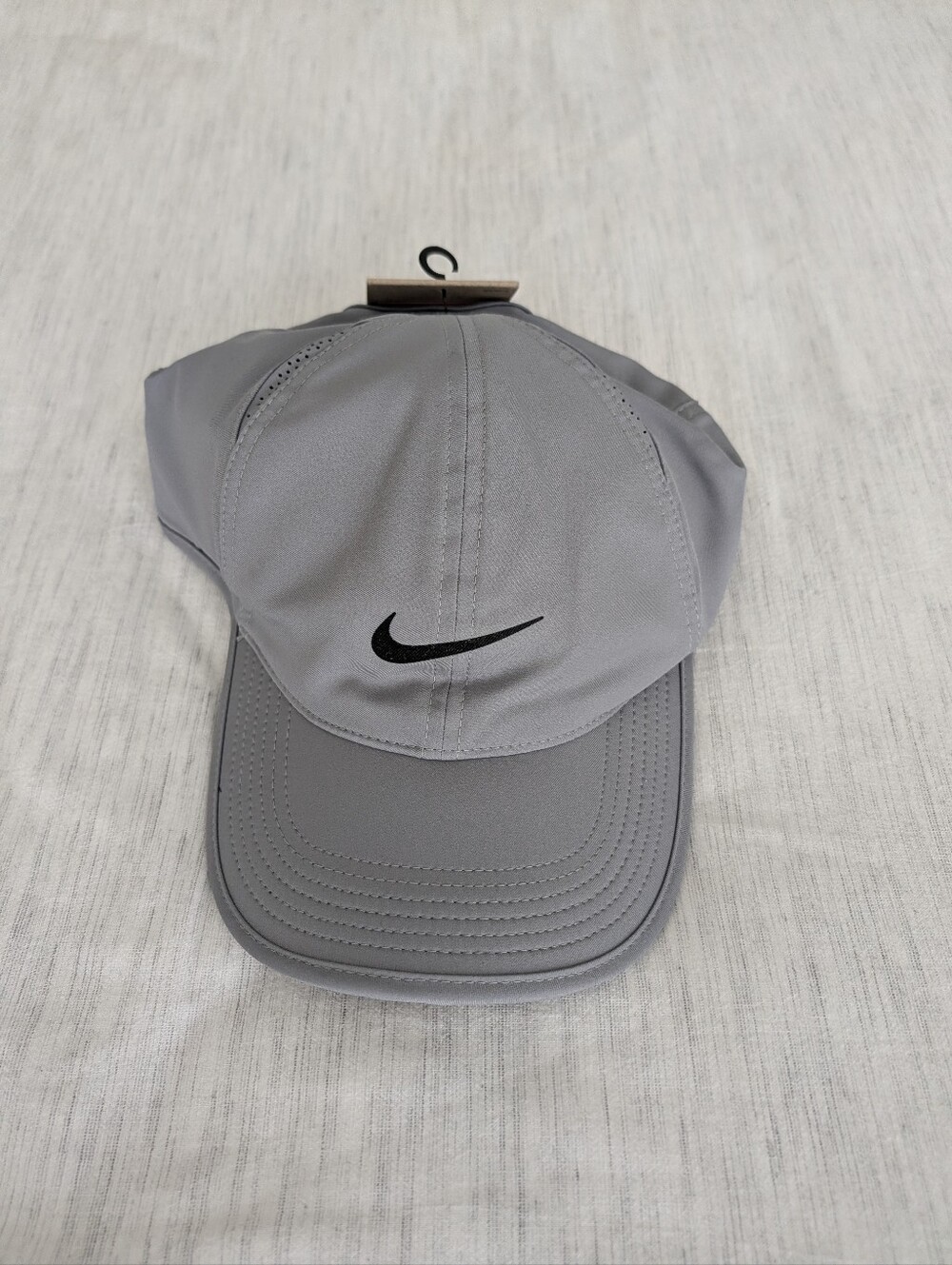 Nike Light Gray and Black Dri-FIT Club Cap